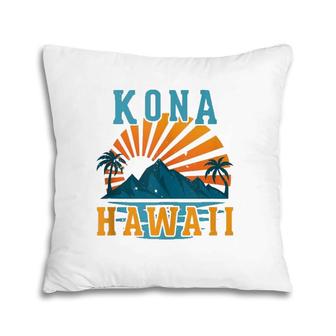 Kona Hawaii Sunset Beach Ocean Pillow | Mazezy