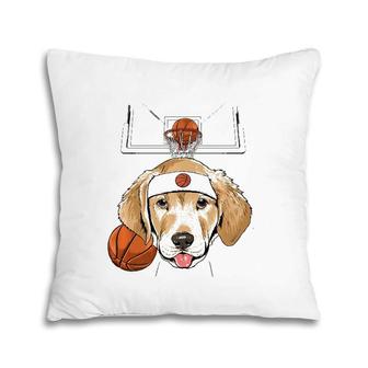 Labrador Basketball Dog Lovers Basketball Player Pillow | Mazezy
