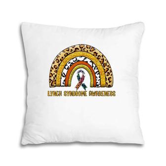 Leopard Rainbow Lynch Syndrome Warrior Pillow | Mazezy CA