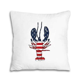Lobster 4Th Of July American Flag Sea Ocean Lover Patriotic Tank Top Pillow | Mazezy UK