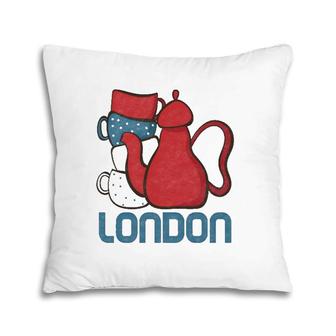 London Souvenir United Kingdom England Gift Pillow | Mazezy