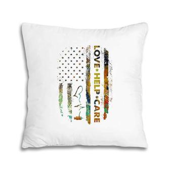 Love Help Care Operating Room Nurse Healthcare Student Gift Pillow | Mazezy