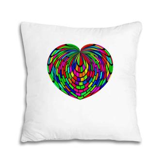 Love Knows No Color Heart Rainbow Lgbtq Equality Pride Raglan Baseball Tee Pillow | Mazezy