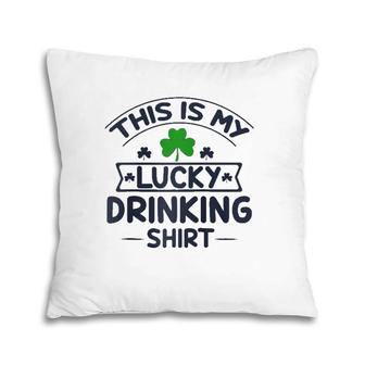 Lucky Drinking Raglan Baseball Tee Pillow | Mazezy