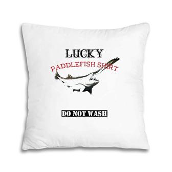 Lucky Paddlefish Do Not Wash Pillow | Mazezy