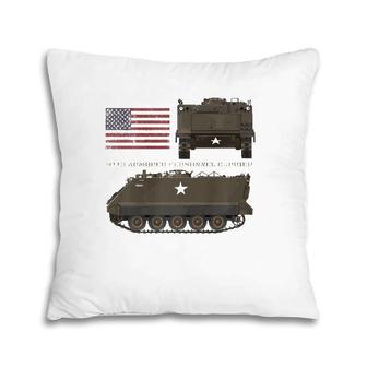 M113 Armored Personnel Carrier Patriotic Army American Flag Pillow | Mazezy