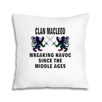 Macleod Scottish Tartan Scotland Family Clan Name Pillow | Mazezy