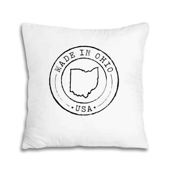 Made In Ohio State Pride Oh Vintagegift Pillow | Mazezy