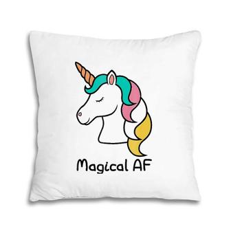 Magical Af Unicorn Tee Men Women Gift Pillow | Mazezy