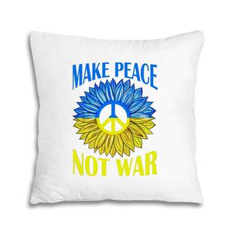 Make Peace Not War Sunflower Pillow | Mazezy