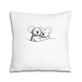 Matching Koala Pajama Valentine's Day Women Men Couples Pillow | Mazezy