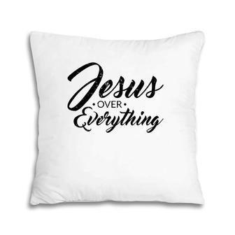 Mens Cool Christian S Men Jesus God Over Everything Gifts Pillow | Mazezy