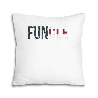 Mens Men's Funcle Cool Uncle Gift Patriotic American Flag Pillow | Mazezy