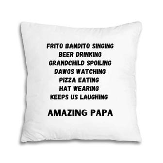 Mens Papa Design Men Women Gift Pillow | Mazezy