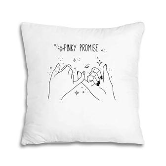 Men's Women's Pinky Promise And Be Honest Graphic Design Pillow | Mazezy CA