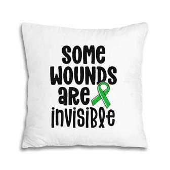 Mental Health Awareness Some Wounds Are Invisible Pillow | Mazezy