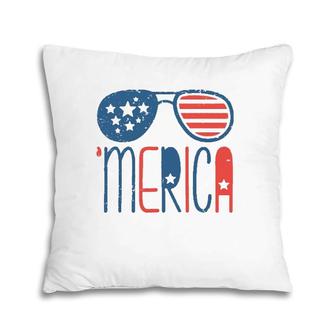Merica American Flag Aviators Toddler4th July Usa Flag Sunglass Pillow | Mazezy