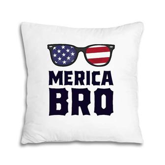 Merica Bro 4Th Of July Sunglasses Patriotic American Pillow | Mazezy DE