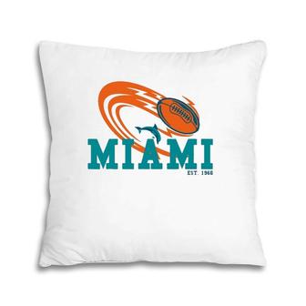 Miami Sports Team Est1966 Athletic Novelty Pillow | Mazezy