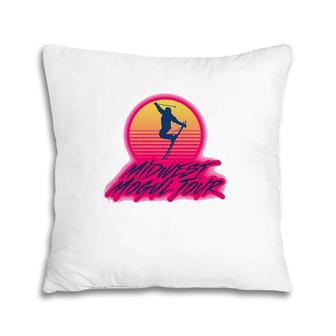 Midwest Mogul Tour Skiing Lover Pillow | Mazezy