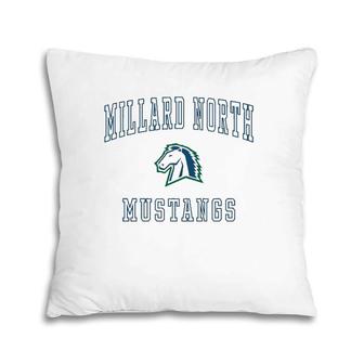 Millard North High School Mustangs Pillow | Mazezy