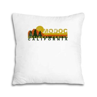 Modoc National Forest Vintage Retro Pillow | Mazezy