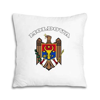 Moldova Coat Of Arms Tee Flag Souvenir Moldovan Pillow | Mazezy