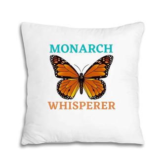 Monarch Whisperer Monarch Butterfly Pillow | Mazezy