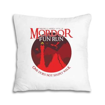 Mordor Fun Run One Doesn't Simply Walk Pillow | Mazezy