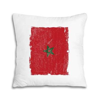 Moroccan Morocco Flag Soccer And General Sports Pillow | Mazezy
