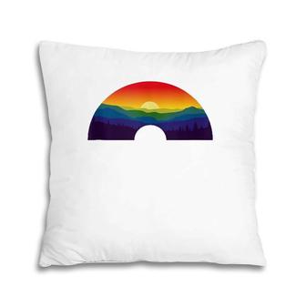Mountain Pride Outdoor Retro Pillow | Mazezy