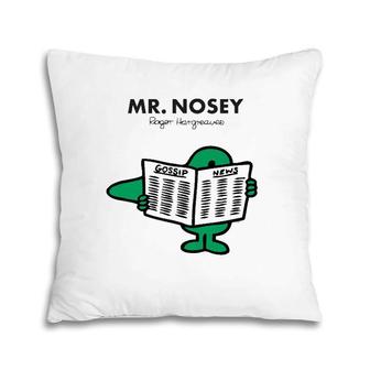 Mr Men Mr Nosey Roger Hargreawes Pillow | Mazezy
