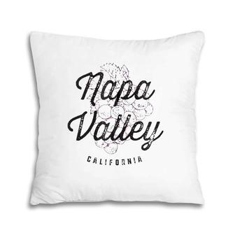 Napa Valley California Wine Country Vintage Tee Zip Pillow | Mazezy