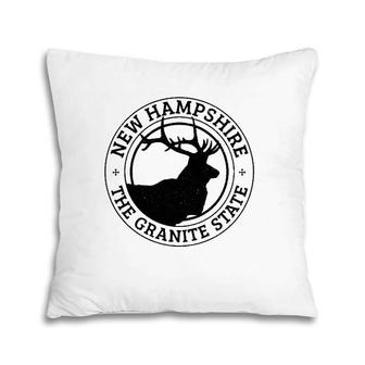 New Hampshire Granite State Elk Hunting Hunter Souvenir Gift  Pillow