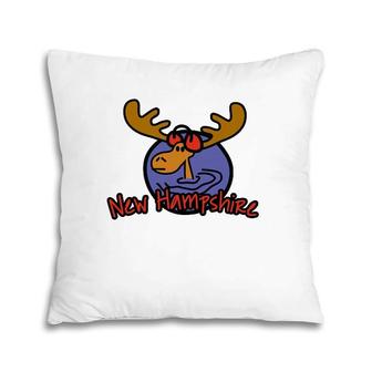 New Hampshire Moose Product Vacation Pillow | Mazezy