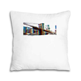 New York City Brooklyn Bridge North America Souvenir Pillow | Mazezy