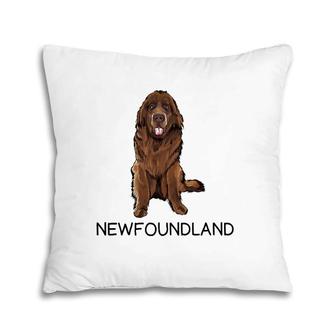 Newfoundland Crazy Dog Lover Gift Pillow | Mazezy