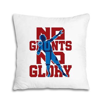 No Grunts No Glory Track And Field Shot Put Throw Pillow | Mazezy