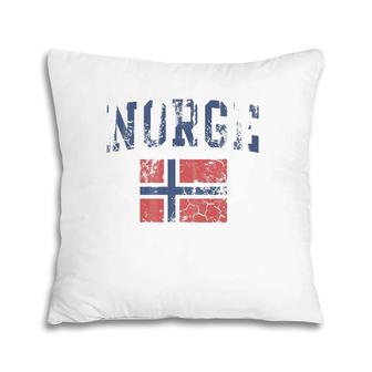 Norge Flag Norway Norwegian Home Love Family Pillow | Mazezy