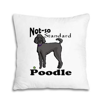 Not So Standard Poodle V-Neck Pillow | Mazezy