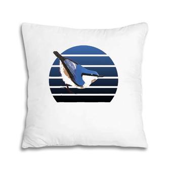 Nuthatch Bird Painting Backyard Birds Birder Pillow | Mazezy