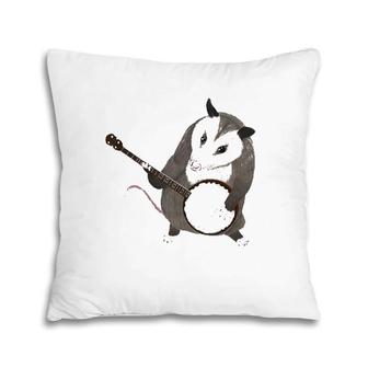 Opossum Playing The Banjo Possum Pillow | Mazezy