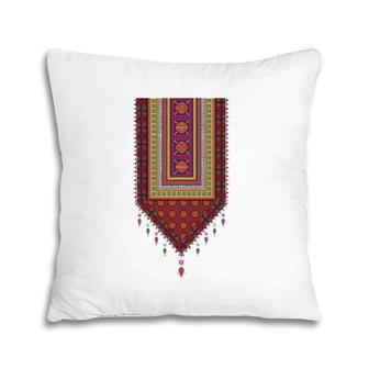 Palestine Tatreez Palestinian Designs Gift Pillow | Mazezy