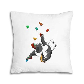 Panda Bouldering And Rock Climbing Gift Tank Top Pillow | Mazezy
