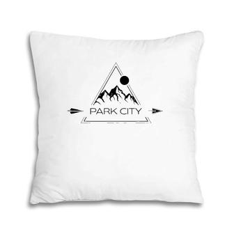 Park City Cool Park City Utah Mountain Souvenir Gift Pillow | Mazezy