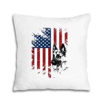 Patriotic German Shepherd Usa American Flag Dog Pet Gift Tank Top Pillow | Mazezy