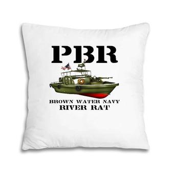 Pbr Brown Water Navy Pillow | Mazezy