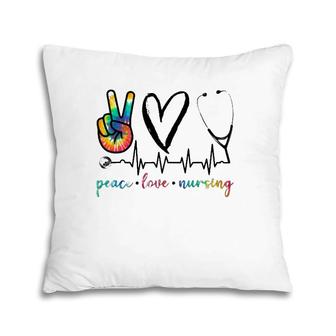 Peace Love Nurse Tie Dye Pillow | Mazezy UK