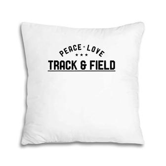Peace Love Track And Field Vintage Track And Field Runner Pillow | Mazezy