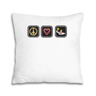 Peace Love Water Polo Great Gifts Sport Men Women Pillow | Mazezy DE